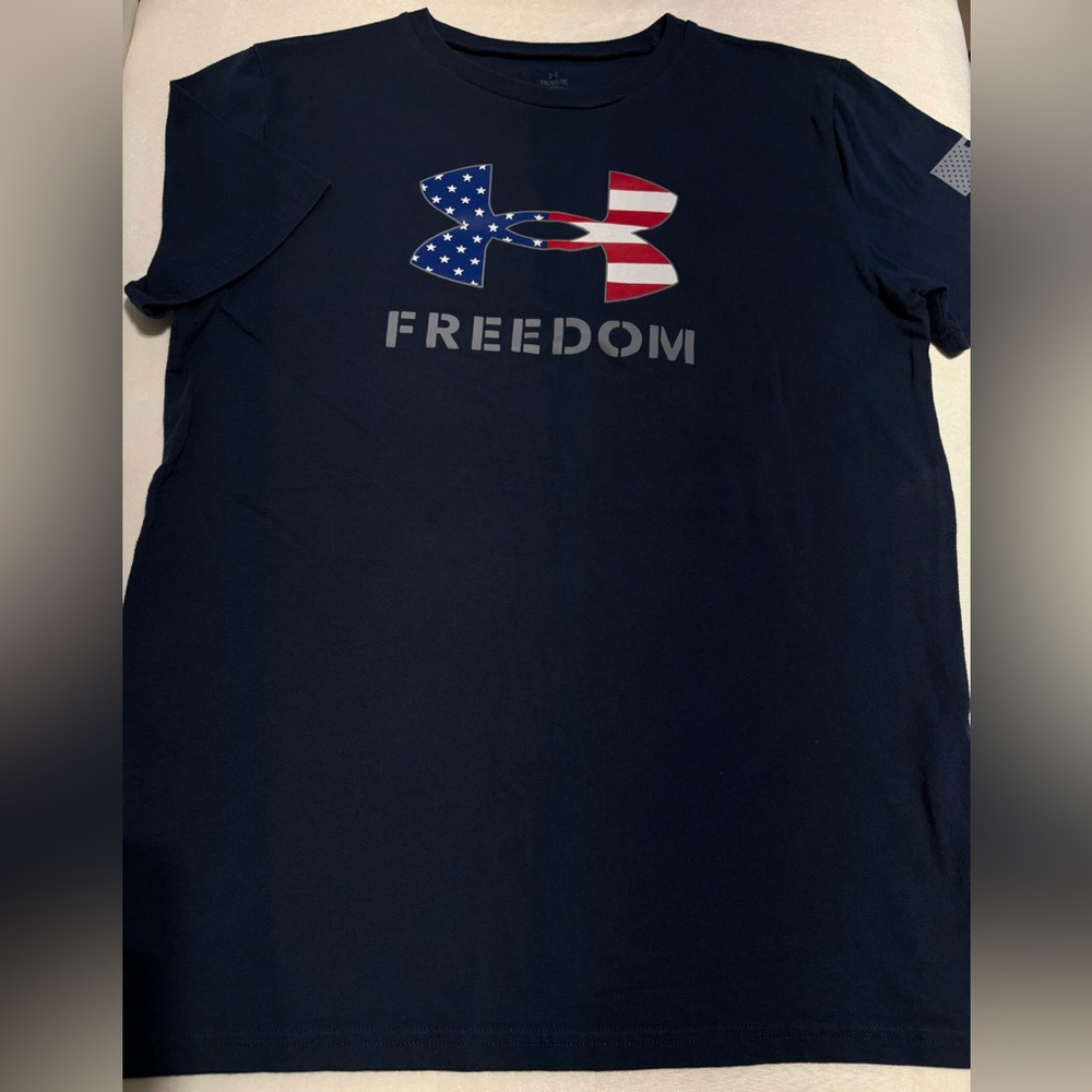 Under Armour Youth Dark Blue Freedom Tee